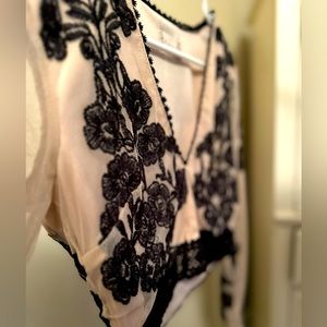 Two Piece Cropped Floor-length Outfit